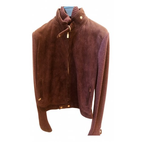Pre-owned Ralph Lauren Wool Jacket In Burgundy