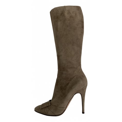 Pre-owned Blumarine Boots In Brown