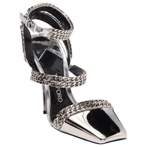 Pre-owned Tom Ford Heels In Silver