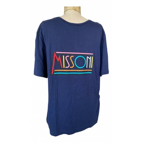 Pre-owned Missoni T-shirt In Navy