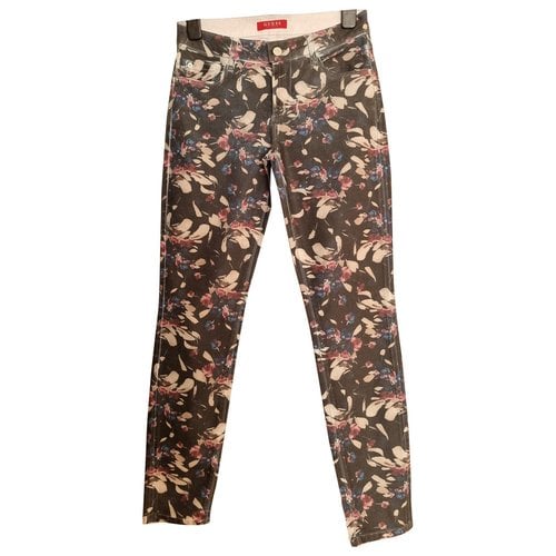 Pre-owned Guess Trousers In Multicolour