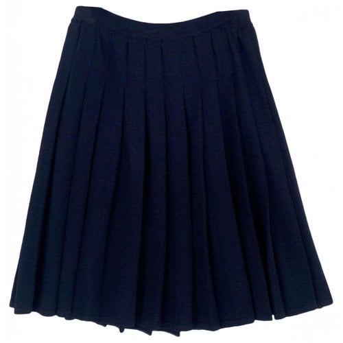 Pre-owned St John Mid-length Skirt In Black