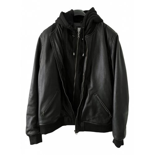 Pre-owned Skin Leather Jacket In Black