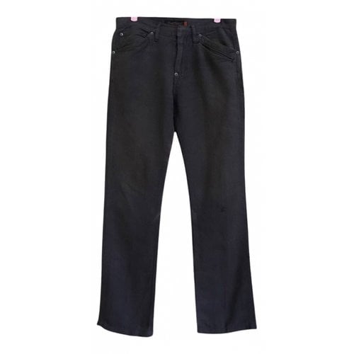 Pre-owned Undercover Linen Trousers In Grey