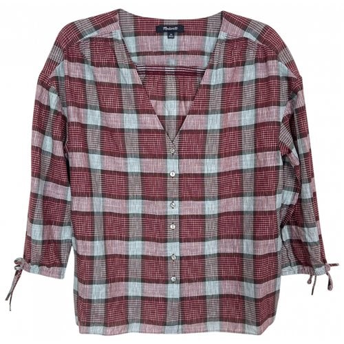 Pre-owned Madewell Blouse In Red