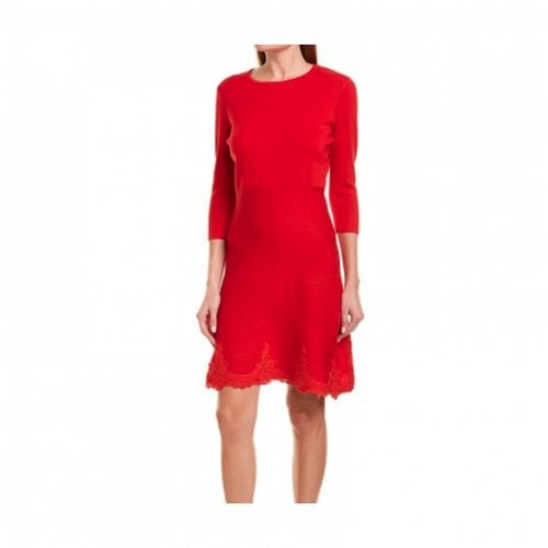 Pre-owned Nanette Lepore Lace Mini Dress In Red