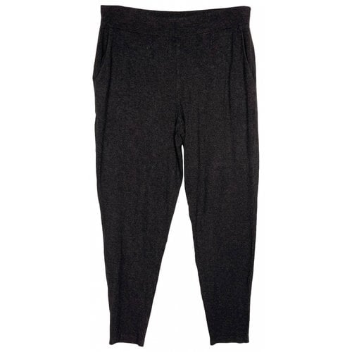 Pre-owned Eileen Fisher Large Pants In Black