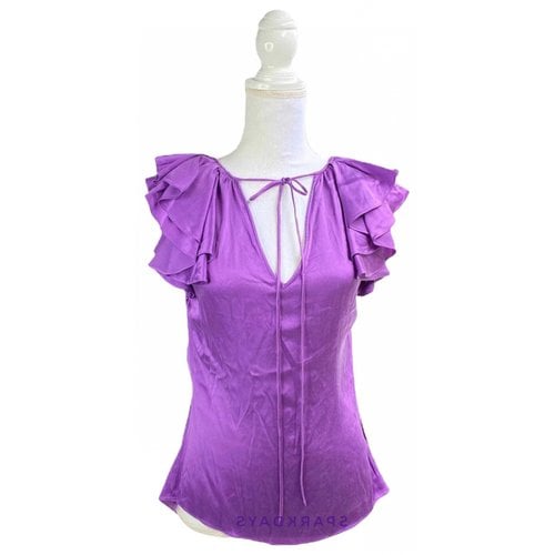 Pre-owned Rebecca Taylor Silk Blouse In Purple