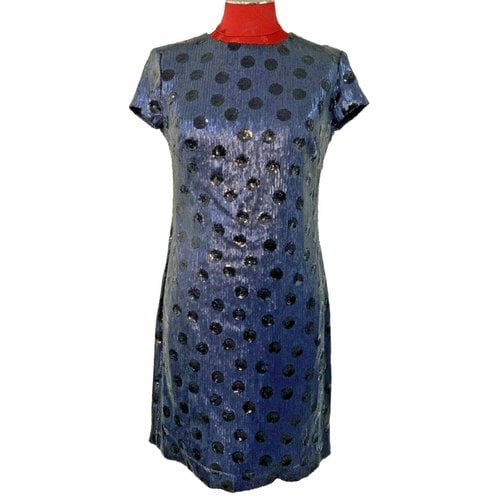 Pre-owned Lauren Ralph Lauren Mini Dress In Blue
