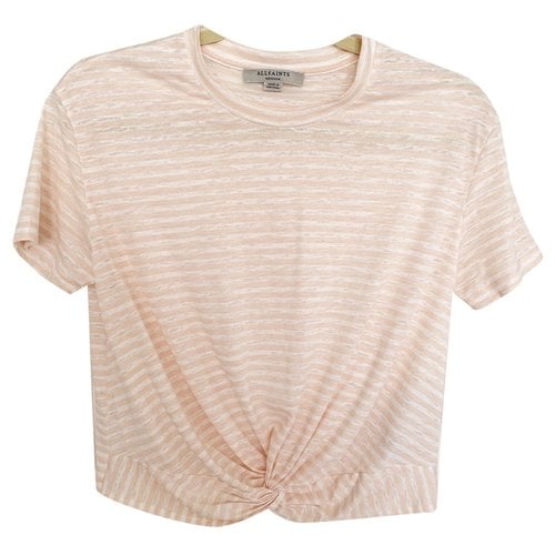 Pre-owned Allsaints T-shirt In Pink