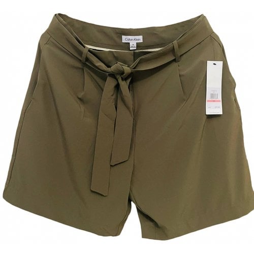 Pre-owned Calvin Klein Shorts In Green