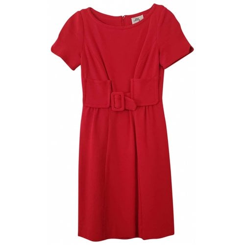 Pre-owned Milly Mini Dress In Red
