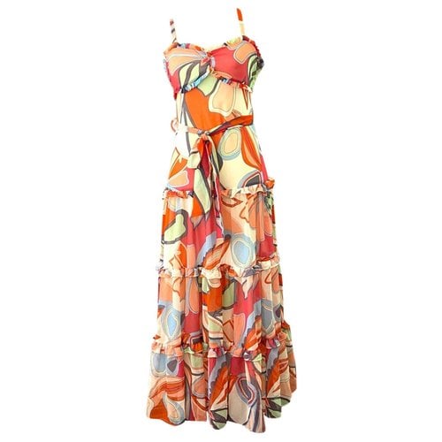 Pre-owned Alexis Maxi Dress In Orange