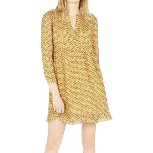 Pre-owned Anthropologie Mini Dress In Gold
