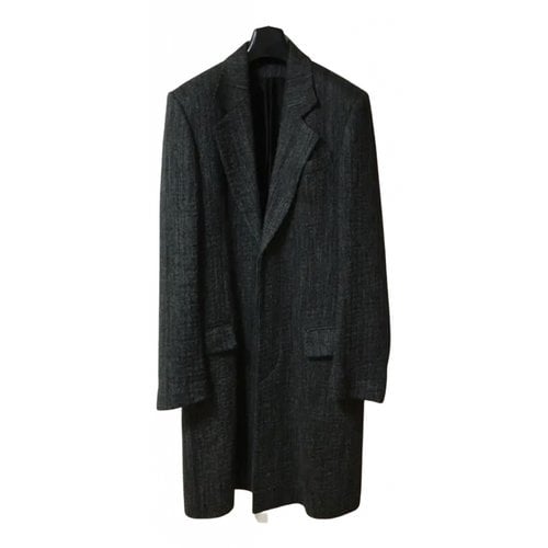 Pre-owned Ann Demeulemeester Cloth Coat In Grey