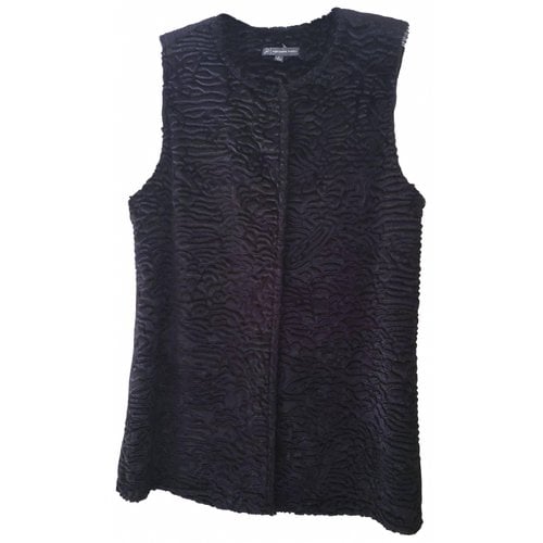 Pre-owned Adrianna Papell Short Vest In Black