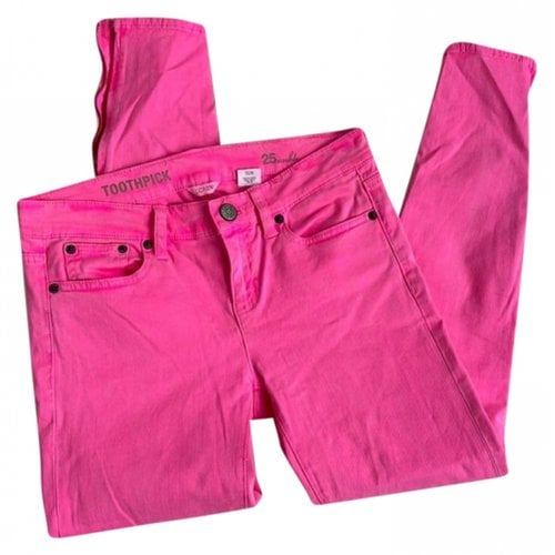Pre-owned Jcrew Slim Jeans In Pink