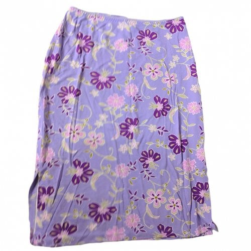 Pre-owned Ann Taylor Mini Skirt In Purple