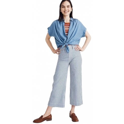 Pre-owned Madewell Large Pants In Blue