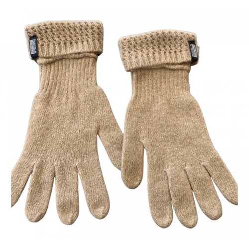 Pre-owned Enrico Coveri Wool Gloves In Beige