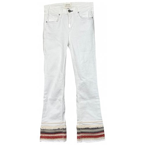Pre-owned Anthropologie Bootcut Jeans In White