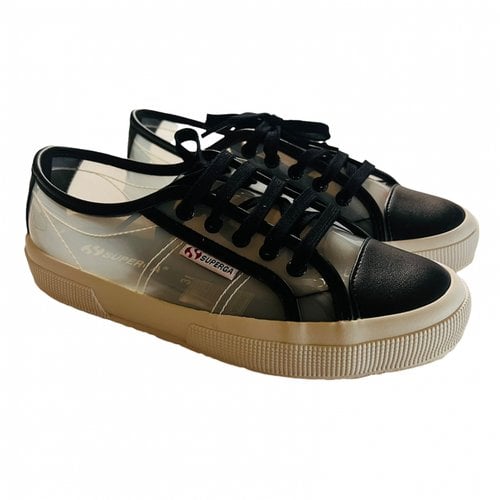 Pre-owned Superga Trainers In Black