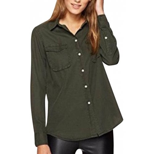 Pre-owned Vince Shirt In Green