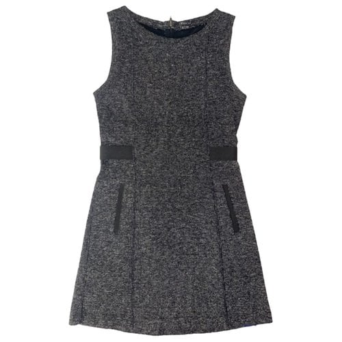 Pre-owned Theory Tweed Mid-length Dress In Grey