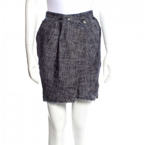 Pre-owned Mcq By Alexander Mcqueen Tweed Mini Skirt In Grey