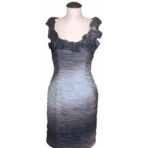 Pre-owned Adrianna Papell Mini Dress In Grey