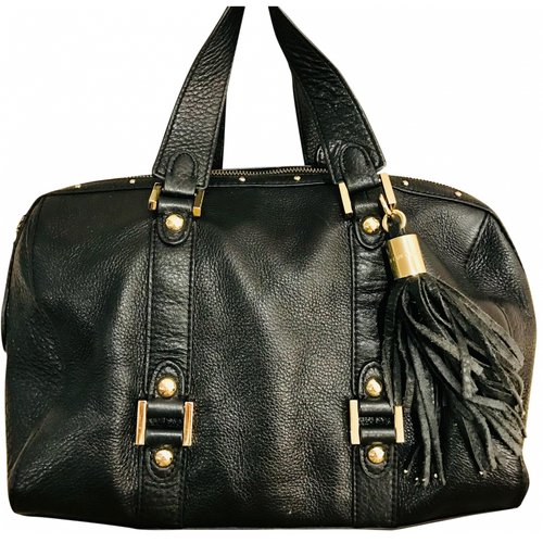 Pre-owned Juicy Couture Leather Satchel In Black