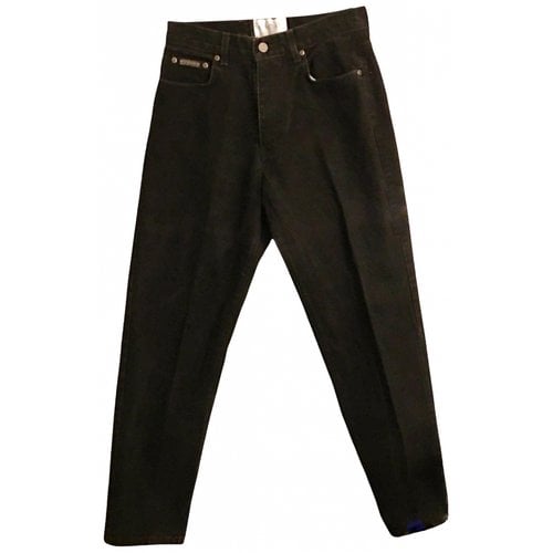 Pre-owned Oscar De La Renta Large Jeans In Black