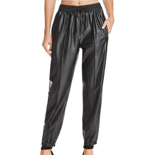 Pre-owned Blanknyc Leather Trousers In Black