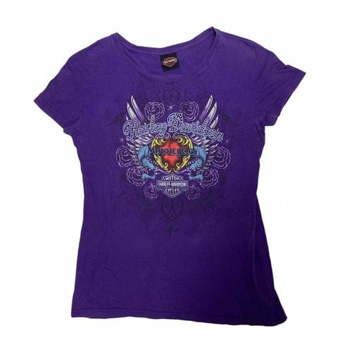 Pre-owned Harley Davidson T-shirt In Purple