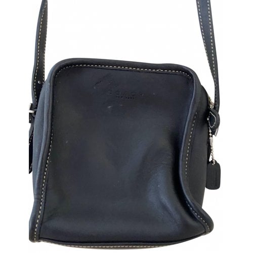 Pre-owned Coach Leather Crossbody Bag In Black