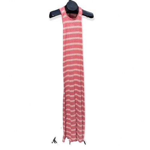 Pre-owned Joie Linen Maxi Dress In Red