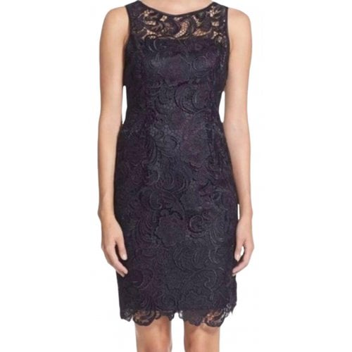 Pre-owned Adrianna Papell Lace Dress In Blue