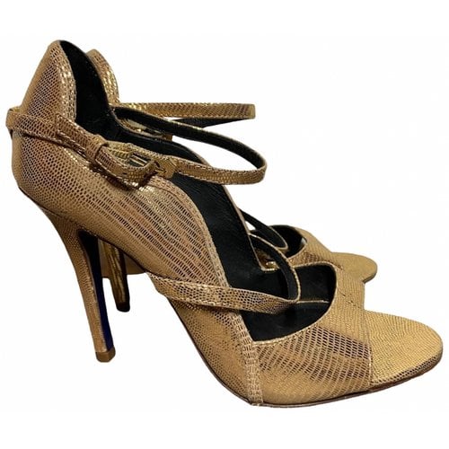 Pre-owned Rebecca Minkoff Leather Heels In Gold
