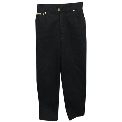 Pre-owned Escada Large Jeans In Black