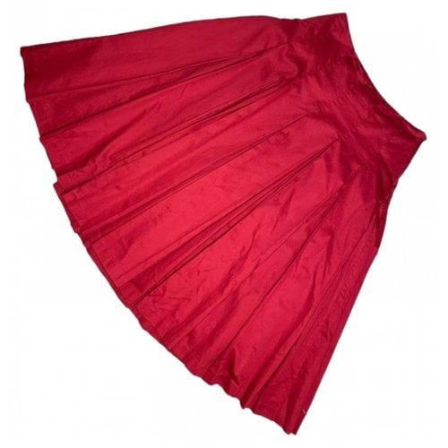 Pre-owned Boden Mid-length Skirt In Red