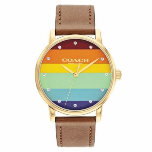 Pre-owned Coach Watch In Multicolour