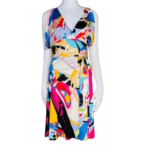 Pre-owned Diane Von Furstenberg Mini Dress In Multicolour