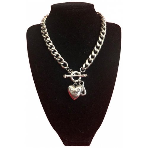 Pre-owned Juicy Couture Necklace In Silver