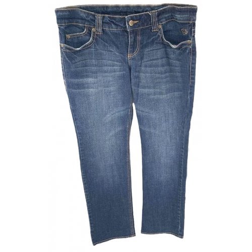 Pre-owned Harley Davidson Straight Jeans In Blue