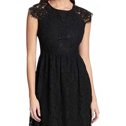 Pre-owned Kensie Lace Mini Dress In Black