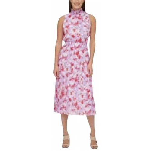 Pre-owned Calvin Klein Maxi Dress In Pink