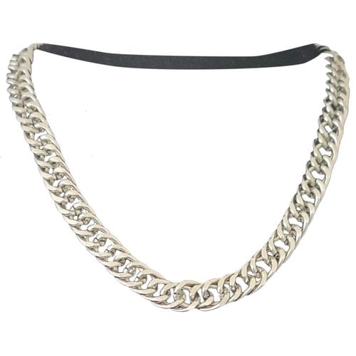 Pre-owned Macy's Necklace In Silver