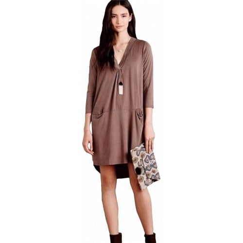 Pre-owned Anthropologie Mini Dress In Brown
