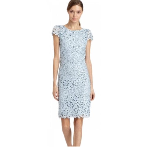 Pre-owned Alice And Olivia Lace Maxi Dress In Blue