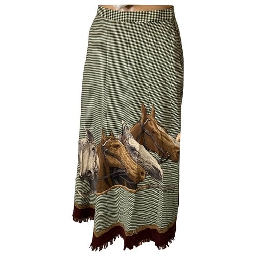 Pre-owned Ralph Lauren Wool Mid-length Skirt In Multicolour